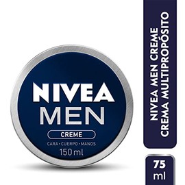 NIVEA MEN Creme (150ml), crema humectante multipropósito para el cuerpo, el rostro y las manos con Vitamina E