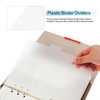 Index Divider Card Sheet a5 6 Holes Transparent Plastic Index