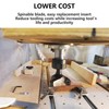 Slab Flattening Router Bit Insert Detachable Cemented Carbide 1/2in Shank