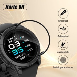 WINLAZY Pack of 2 Screen Protectors for Fenix 8 47 mm Screen Protector for Fenix 8 47 mm, 9H Hardness, HD Screen Protector, Scratch Free, 0.33 mm Ultra Clear Protection, Ultra Resistant Protective