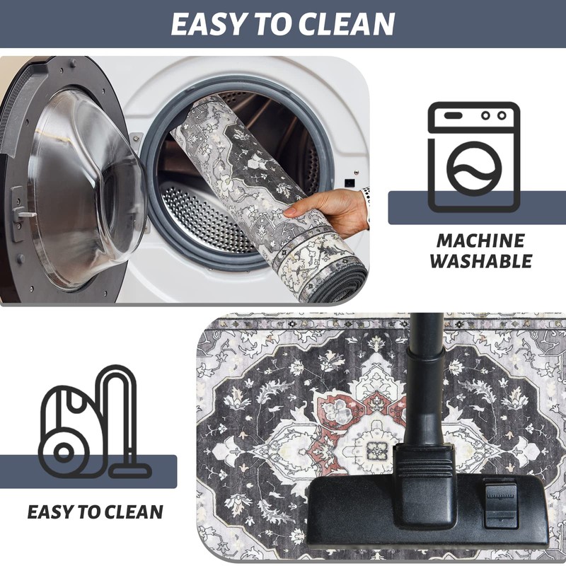 Kitchen Rugs Sets of 3,Farmhouse Kitchen Rugs and Mats Non