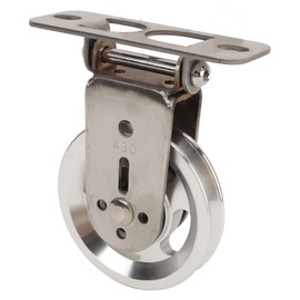 Polea Giratoria, Rueda de Polea de Gimnasio, Rodamiento Silencioso, a Prueba de óxido, Rotación de 360 ​​grados, Fácil Instalación para Bloques de Levantamiento de Pesas (Aluminio)