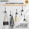 HARPOON 5 Pack Heavy Duty Three Flared Prongs, 4.4 Inch