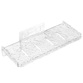 emperoch Acrylic Shelf Bathroom Shelf Clear Floating Shelf Shower Storage No Drill Shelves for Wall Bathroom Wall Storage Wall Mounted Renter Friendly Shelves