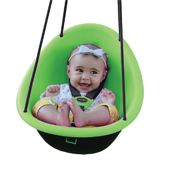 Swurfer Kiwi Toddler Swing – Comfy Baby Swing Outdoor, 3-Point