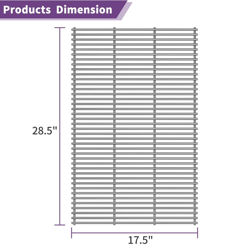 Boloda 28.5 Inch Cooking Grid Grates for Turbo 4 Burner