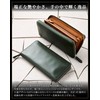 Eredita Men's Long Wallet, Large Capacity, Full Grain Leather, green