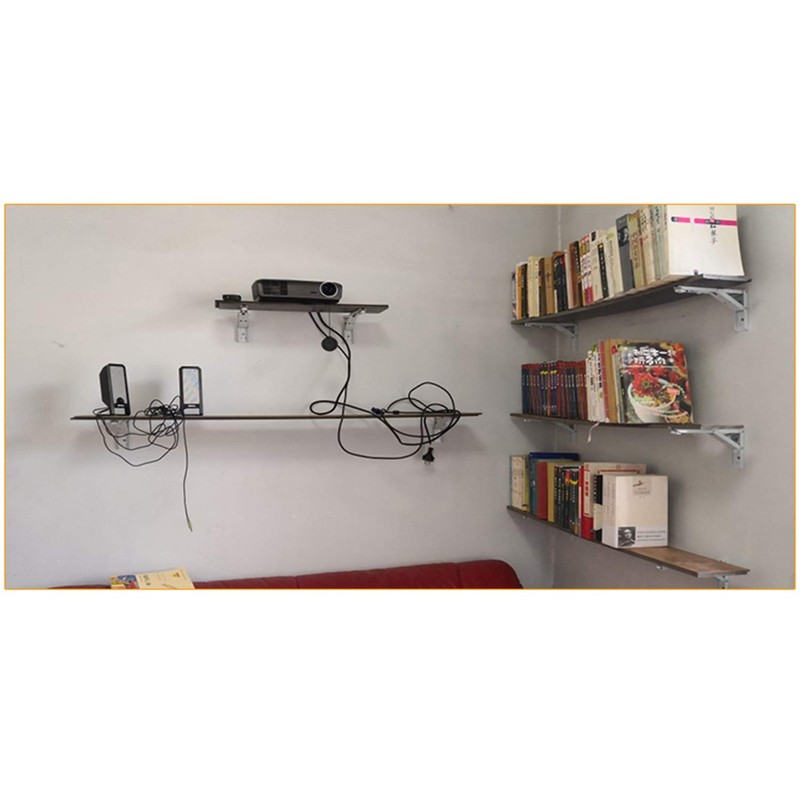 Pxyelec 8 Inch Spring Folding Shelf Bracket Bench Table Heavy