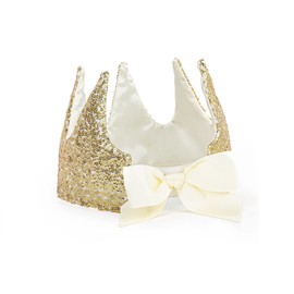 Great Pretenders - Gracious Gold Sequins Crown Headwear, Masks & Party Accessories, Multicolor, Unique (13450)