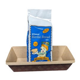 Small Joys Birdie Bread Mix for Parrots, Momma Bird's Cafe Organic Parrot Bird Bread Mix containing Human-Grade Ingredients Bird-Safe Pan