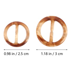 Milisten 20 Pieces T-Shirt Clips Round Circle Scarf Ring Scarves Buckle Silk Closure Clips Clothing Ring Wrap Holder for Silk Neckerchief Clothing T-Shirt Random Color, Resin