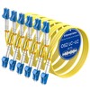 SpeedyCables- 2M-6Pack OS2 LC to LC Fiber Patch Cable, 1G/10Gb