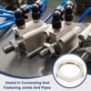 MECCANIXITY NPT Cast Pipe Fitting Hex Locknut, Nickel Plated Copper