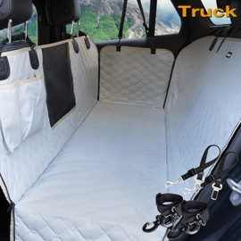 Lassie XL Dog Car Seat Cover for Back Seat Truck 100% Waterproof with Mesh Visual Window Durable Scratchproof Nonslip Heavy Duty Dog Car Hammock with Universal Size Fits for Cars, Trucks & SUVs…