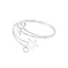 Shooting Stars Wrap Swirl Wire .925 Sterling Silver FSz Ring-Toe