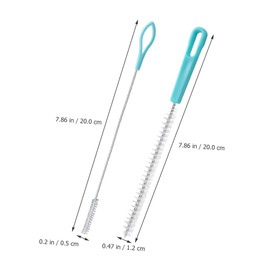 SHERCHPRY 4 Piezas Limpiador de Popotes de Cepillos Limpiadores de Tubo con Cerdas para Botellas y Estrechos para Limpiar de y Biberones