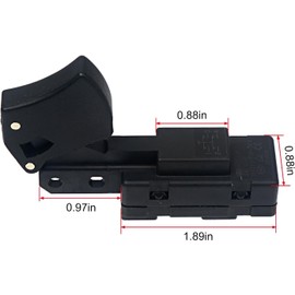 2 Pack Electric SW77 Aftermarket Trigger Type 20 Amp Trigger On-Off Switch for HD77 and HD77M Replaces Skil 2610321608, Ryobi & Ridgid 760245002