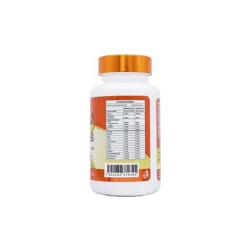 Enzimas Digestivas Keep Natural 60 Caps Mejor Digestión Sin Sabor