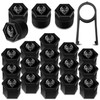 SkinoEu Wheel Bolts Wheel Nuts Rim Lock Nuts Caps Wheel