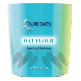 PureOats Gluten Free Oat Flour, Whole Grain, 4 lb Bag