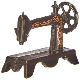 Efco – Miniatur Nostalgie Nähmaschine, schwarz, 3 X 1,5 cm