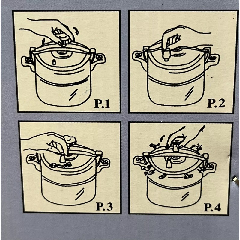 Alpine Cuisine Pressure Cooker has Security Systems. 7 Quarts