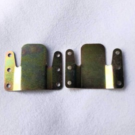 lasenersm 4 Pieces (2 Pairs) Cold Rolled Steel Universal Sectional Sofa Interlocking Photo Frame Connector Bracket Sofa Connector Bracket 1.8mm Thickness Sectional Couch Bracket with Screws, X-Large