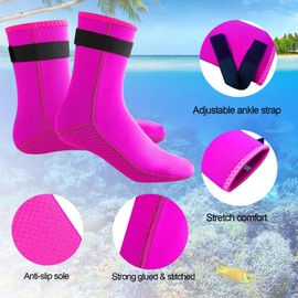 Neoprene Socks Women Men Kids Youth,3mm Anti-Slip Diving Sock for Beach Volleyball Sand Soccer Socks,Snorkeling Fin Wading Shoes Westsuit Booties Water Sock Swim