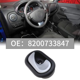 VGOL Car Right Interior Door Handle 8200733847 Compatible with Dacia Duster 2012-2016 Automotive Replacement Plastic Door Knob