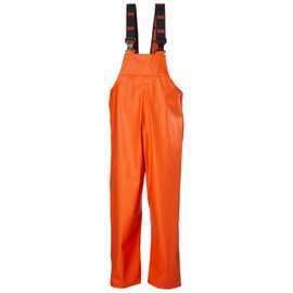 Helly-Hansen Workwear Gale Waterproof Bib Pants for Men - Polyester/Polyurethane Waterproof Overalls Designed for Mobility - 290 Dark Orange - X-Large
