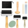 Dadabig Pack of 10 Rubber Brayer Rollers, Rubber Roller Paint
