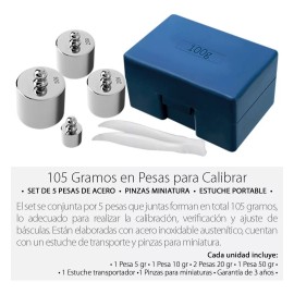 Mercader Digital Set Juego De Pesas Para Calibrar Básculas Grameras / Joyería