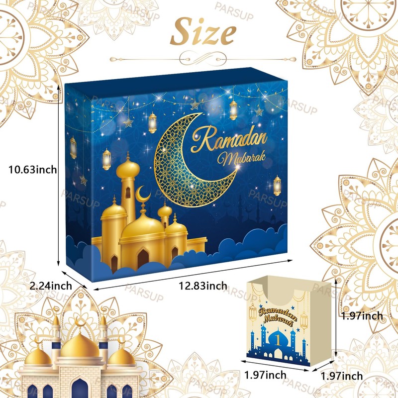 Ramadan Advent Calendar with Drawers, 30 Empty Boxes for 30