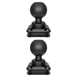 Tackform (2 Pack AMPS Mount - 38mm Ball | 6061-T6 Aluminum | 4-Hole Drill Base | Mount Direct to Dash, AMPS, or Grid Style Brackets | Includes Hardware Kit | (Compatible with 1.5”/C-Size Systems)