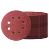 50Pcs 125mm 8 Holes Sanding Discs Pads Sanding Sheets, 5