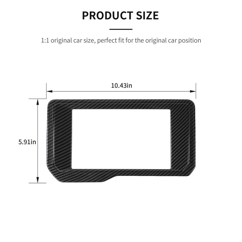 RAZPOY Navigation Panel Frame Cover for Bronco Accessories, Center Console