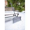 Suncast 24-Inch Snow Shovel and Pusher Combo with Durable Galvanized