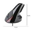 VMINGO Mouse Vertical Ergonomico Raton Gamer Alambrico Silencioso dpi (Negro