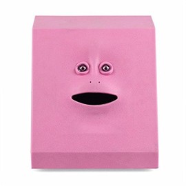 Bestmaple Collection Face Bank Mini Piggy Bank Automatic Saving Money Box Bull (Pink)