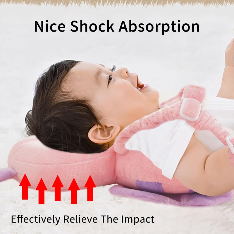 Baby Head Protector Backpack, Toddler Padded Carrier With Elasticated Wear