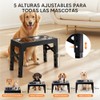 OSLIFE Plato para Perro，Comedero Elevado para Perro y Gato con