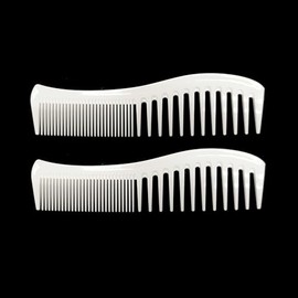 Amelia Beauty Products Peine desenredante Amelia Beauty de plástico blanco de 20 cm, fabricado en EE. UU., de grado profesional, portátil, para peluqu