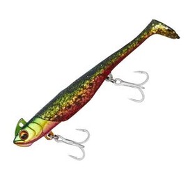 Daiwa Flounder Worm Flat Junkie Rodem 3 0.5 oz (14 g), Green Gold Red Berry Lure