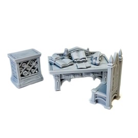 Tabletop Miniatures Set: Librarian Desk (UNPAINTED)