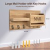 Lwenki Mail Organizer for Wall Mount – Key Holder with