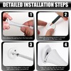 Spring Door Stopper, 12 Pcs Wall Mounted Spring Doorstop, Door