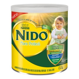 Alimento Niños De Corta Edad Nido Flora Protect 1 Lata 1.6kg A Base De Leche En Polvo