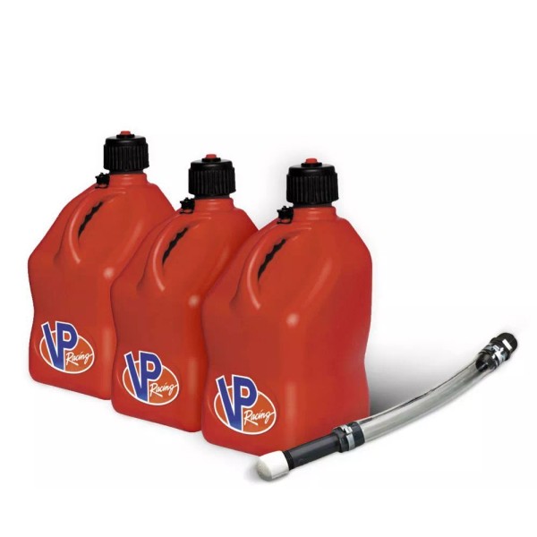 VP Racing 3 Pack Red 5.5 Gallon Square Utility Jugs