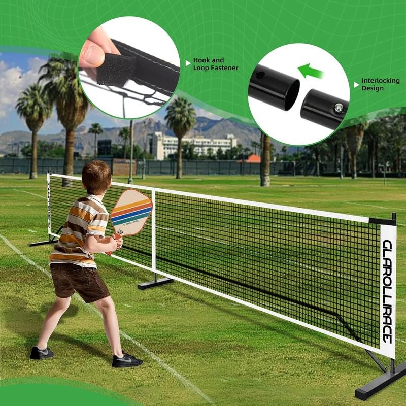 Regulation Size 22 FT Pickleball Net Set with Metal Frame