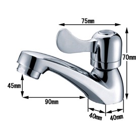 Life System ST15 Washroom Toilet Hand Wash Single Faucet Single Lever Standing Faucet Hand Washing Bowl Washstand Water Tap